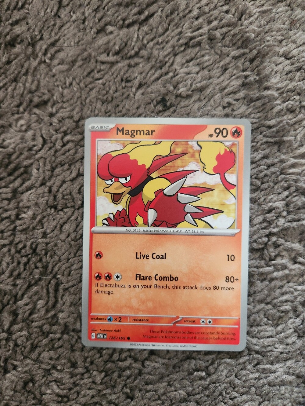 Magmar 126/165 Sv: Scarlet & Violet 151 Regular
